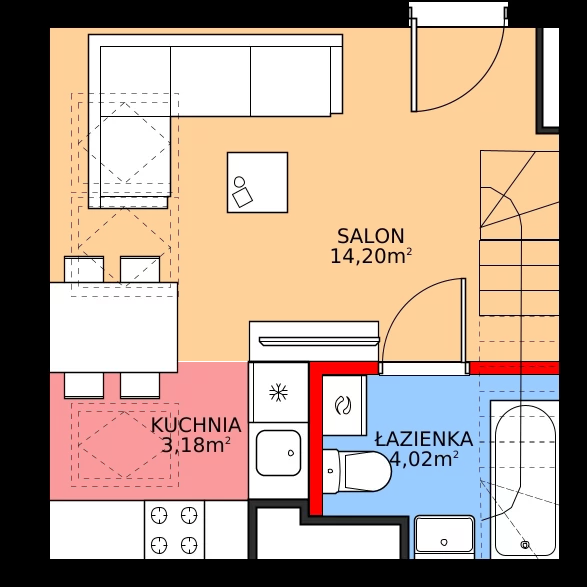 Zalety mieszkania 32.62 m², 238_10