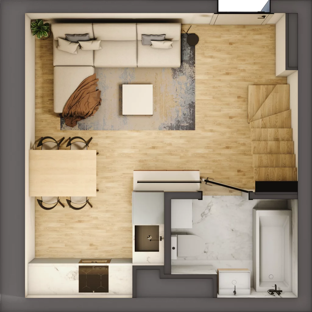 1 pokój, mieszkanie 32,62 m², piętro 3, oferta nr 238_10, Kamieńskiego 232, Wrocław, Polanowice-Poświętne-Ligota, Poświętne, ul. Kamieńskiego 232
