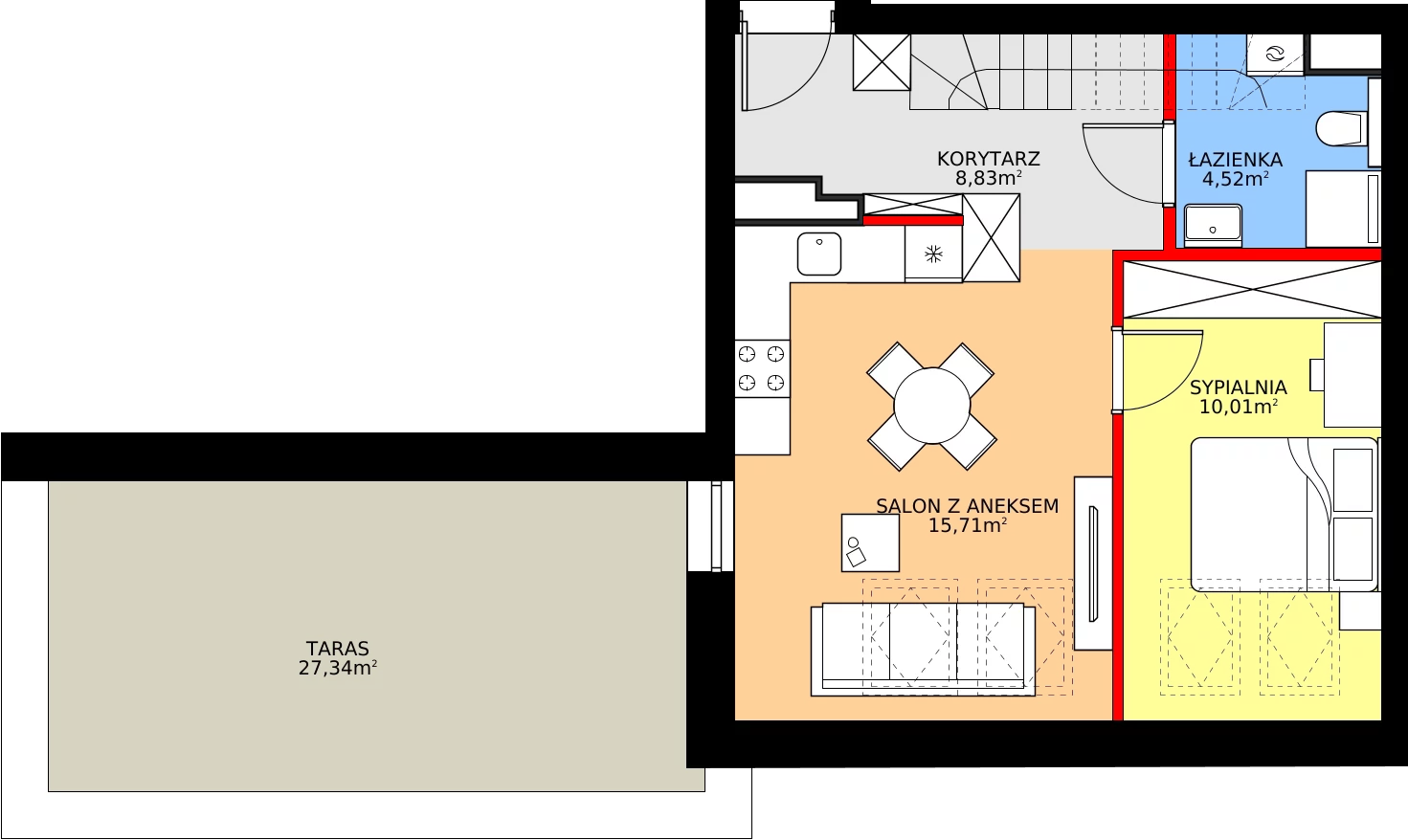 Zalety mieszkania 58.7 m², 234_10