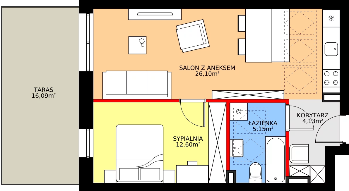 Zalety mieszkania 48.02 m², 232_3