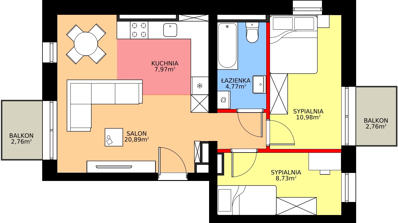 Zalety mieszkania 53.34 m², 238_5