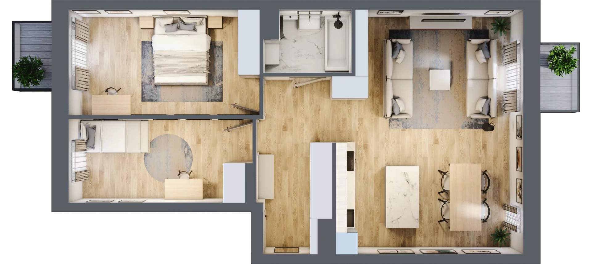3 pokoje, mieszkanie 74,69 m², piętro 2, oferta nr 234_8, Kamieńskiego 232, Wrocław, Polanowice-Poświętne-Ligota, Poświętne, ul. Kamieńskiego 232