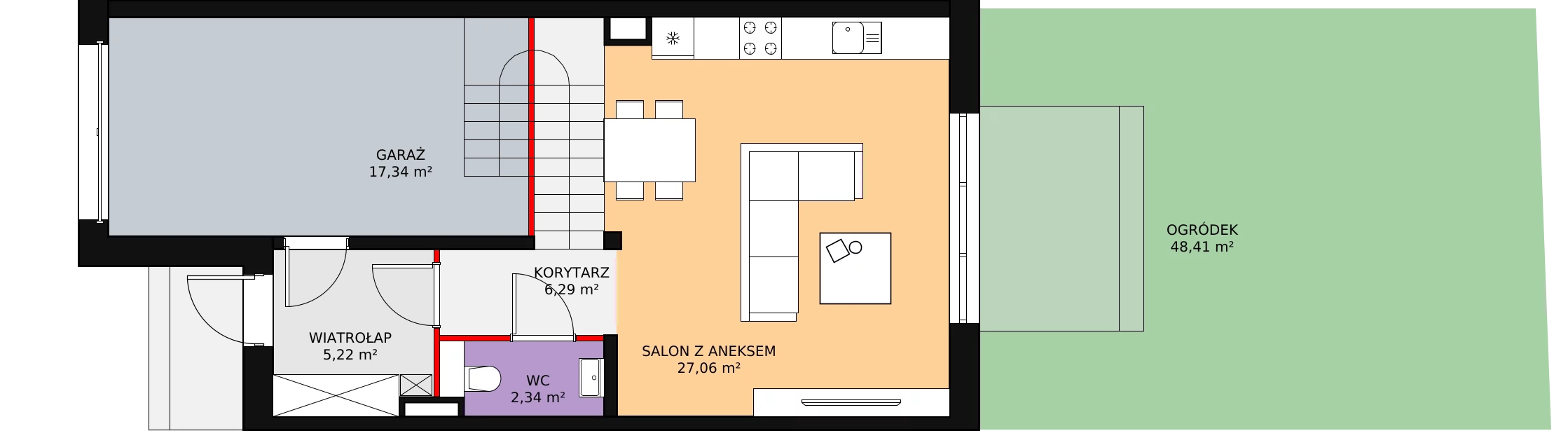 Dom 116,37 m², oferta nr 1/2, Osiedle Południowa, Stojadła, ul. Południowa