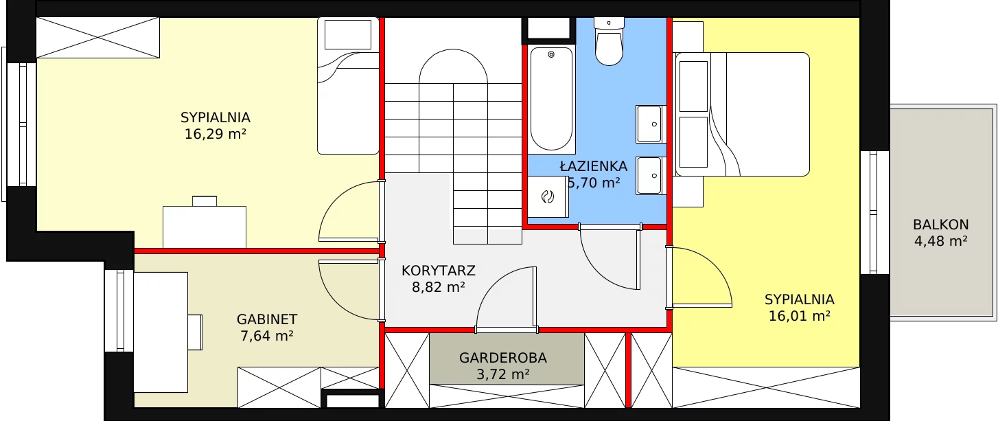 Dom 116,37 m², oferta nr 1/2, Osiedle Południowa, Stojadła, ul. Południowa