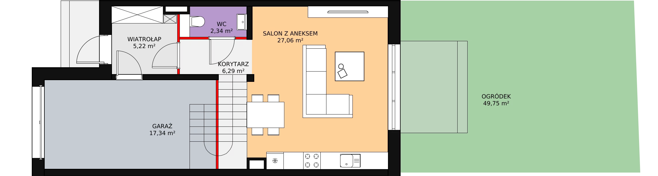 Dom 116,37 m², oferta nr 2/1, Osiedle Południowa, Stojadła, ul. Południowa