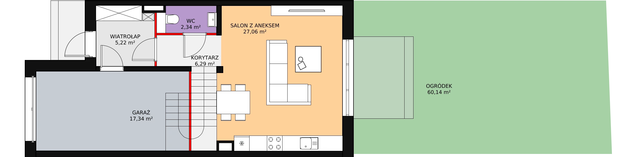 Dom 116,37 m², oferta nr 5/1, Osiedle Południowa, Stojadła, ul. Południowa