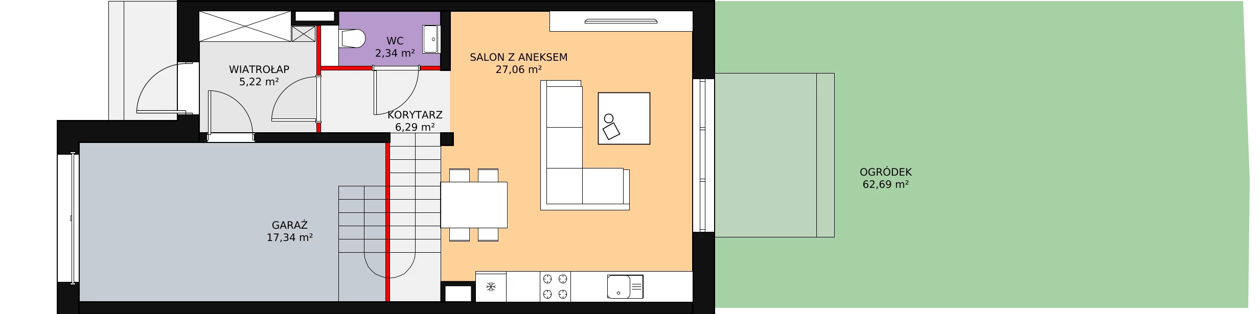 Dom 116,37 m², oferta nr 6/1, Osiedle Południowa, Stojadła, ul. Południowa