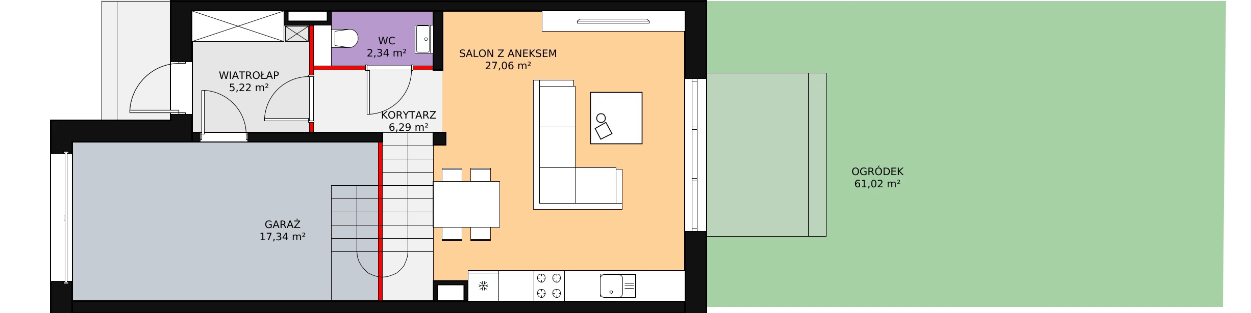 Dom 116,37 m², oferta nr 8/1, Osiedle Południowa, Stojadła, ul. Południowa