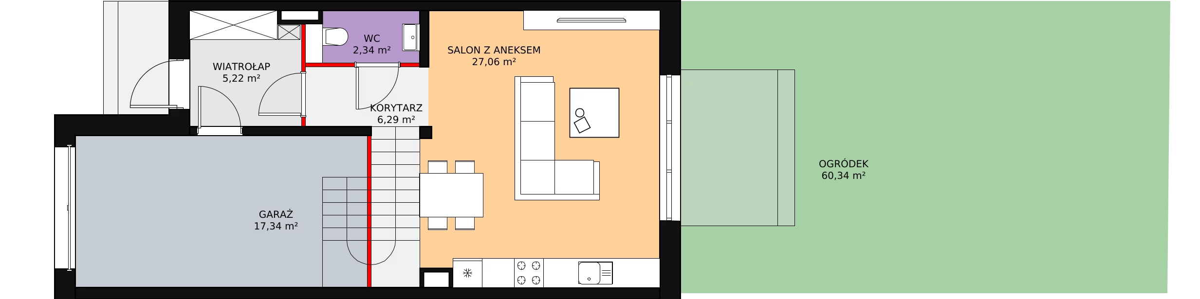 Dom 116,37 m², oferta nr 9/1, Osiedle Południowa, Stojadła, ul. Południowa