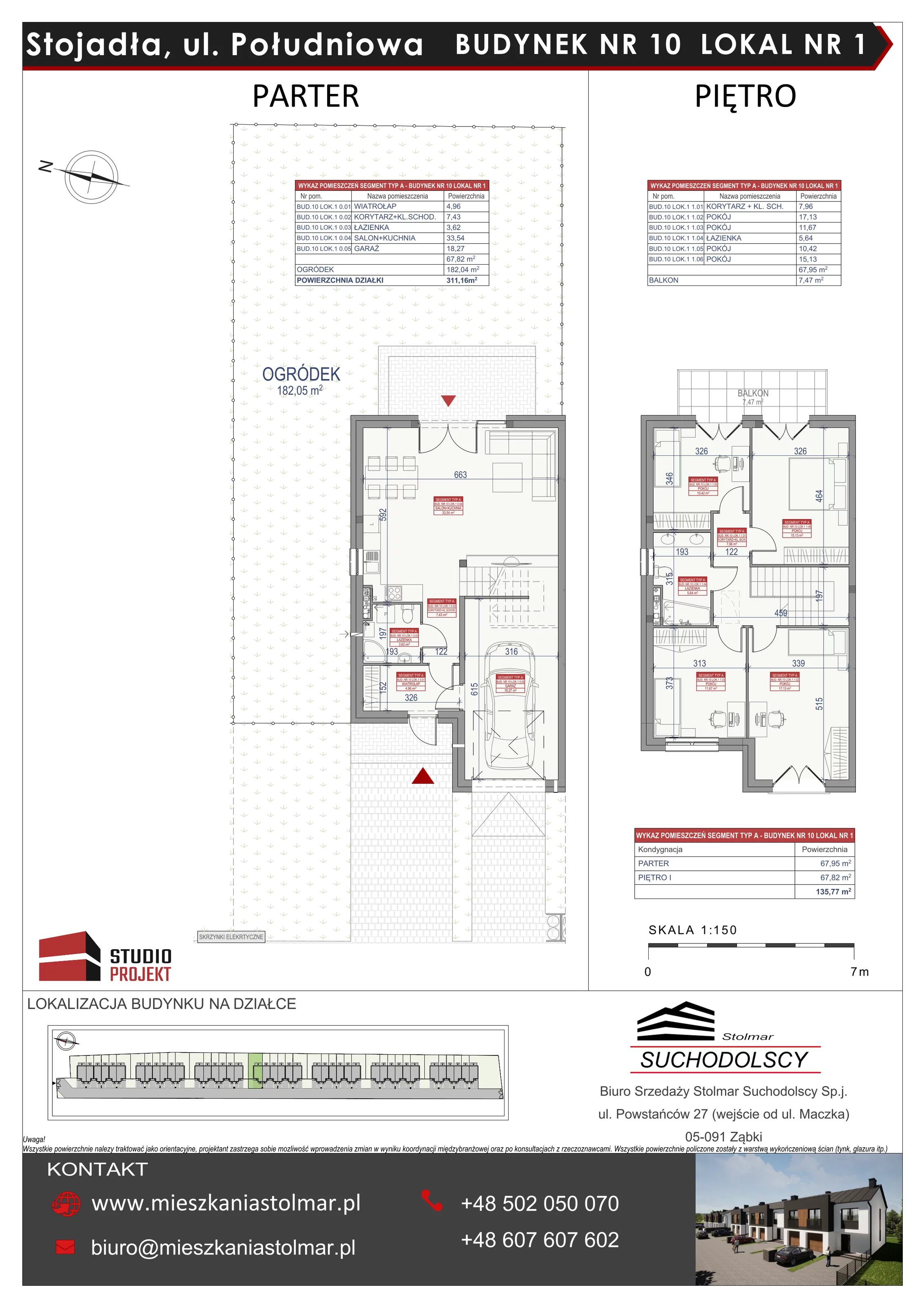 Dom 135,00 m², oferta nr 10/1, Osiedle Południowa etap II, Stojadła, ul. Południowa