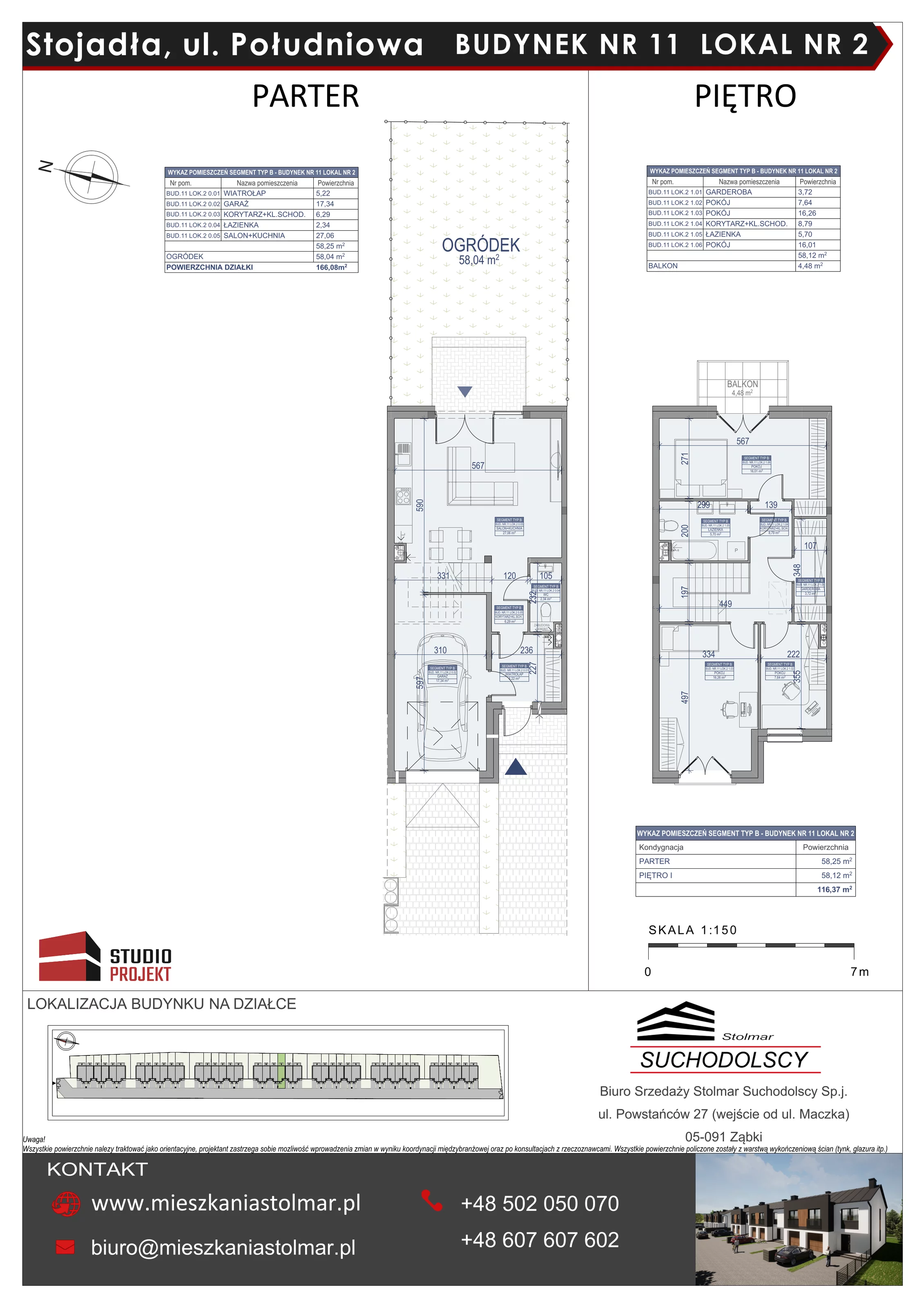 Dom 116,00 m², oferta nr 11/2, Osiedle Południowa etap II, Stojadła, ul. Południowa