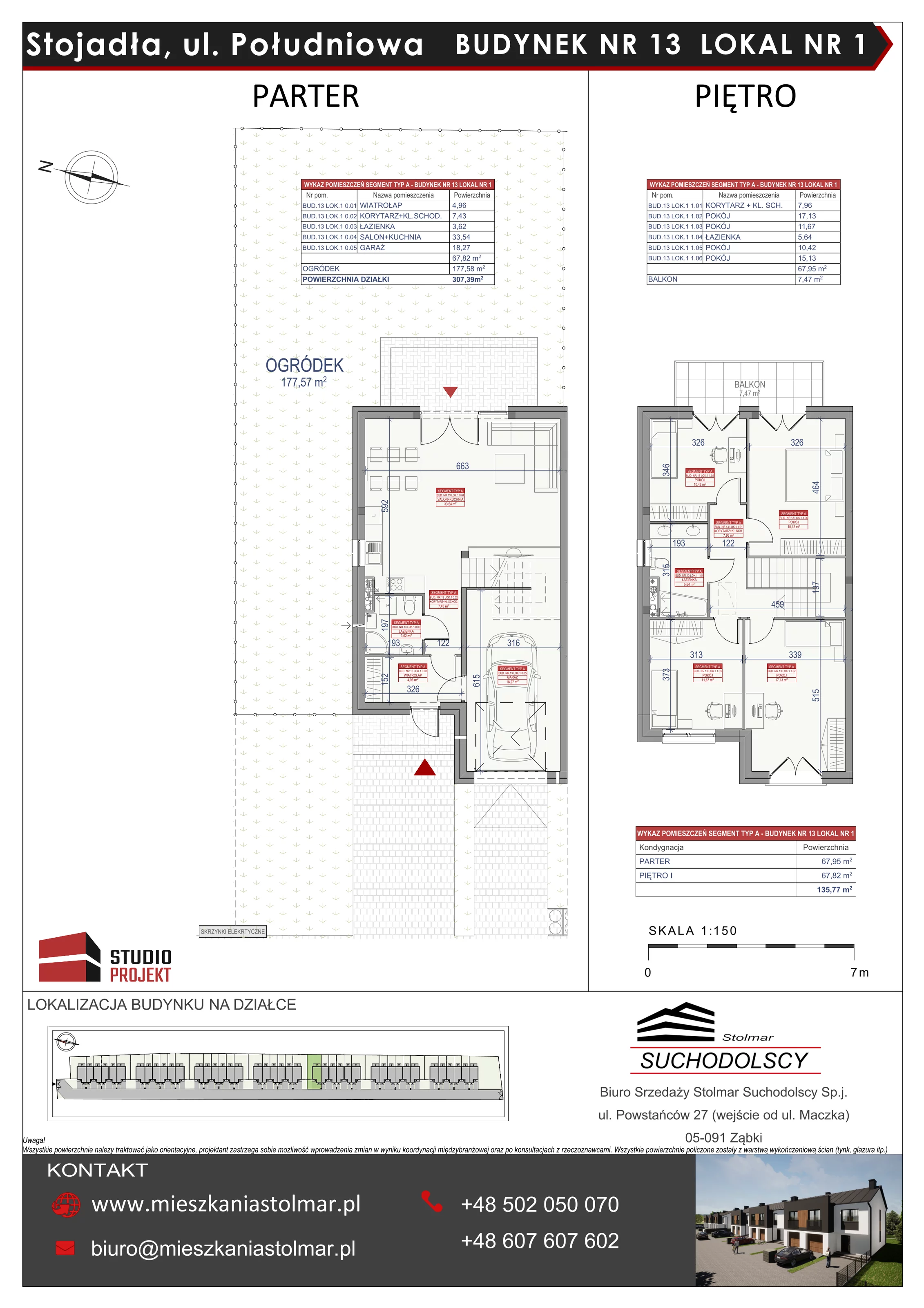 Dom 136,00 m², oferta nr 13/1, Osiedle Południowa etap II, Stojadła, ul. Południowa