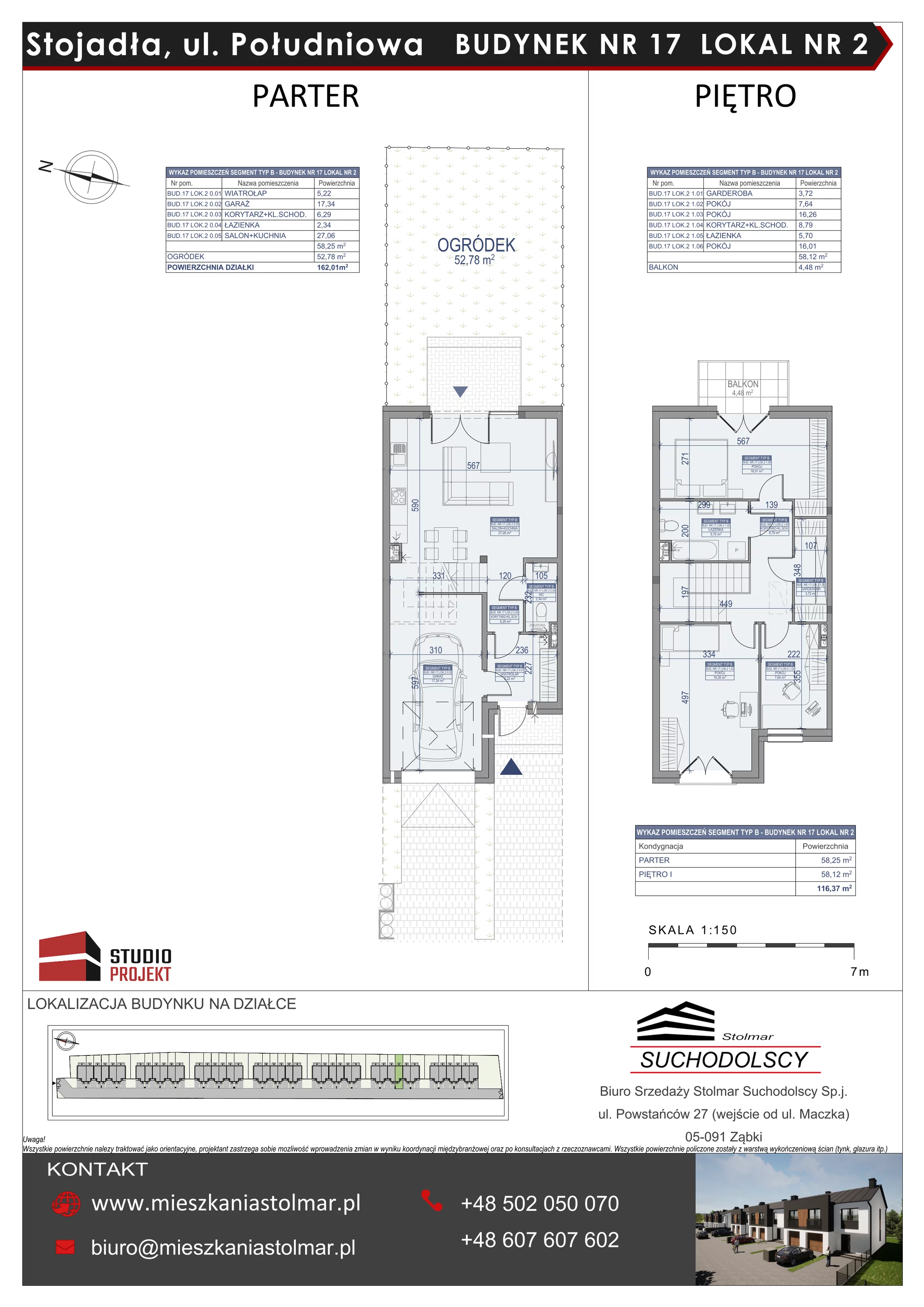 Dom 116,00 m², oferta nr 17/2, Osiedle Południowa etap II, Stojadła, ul. Południowa