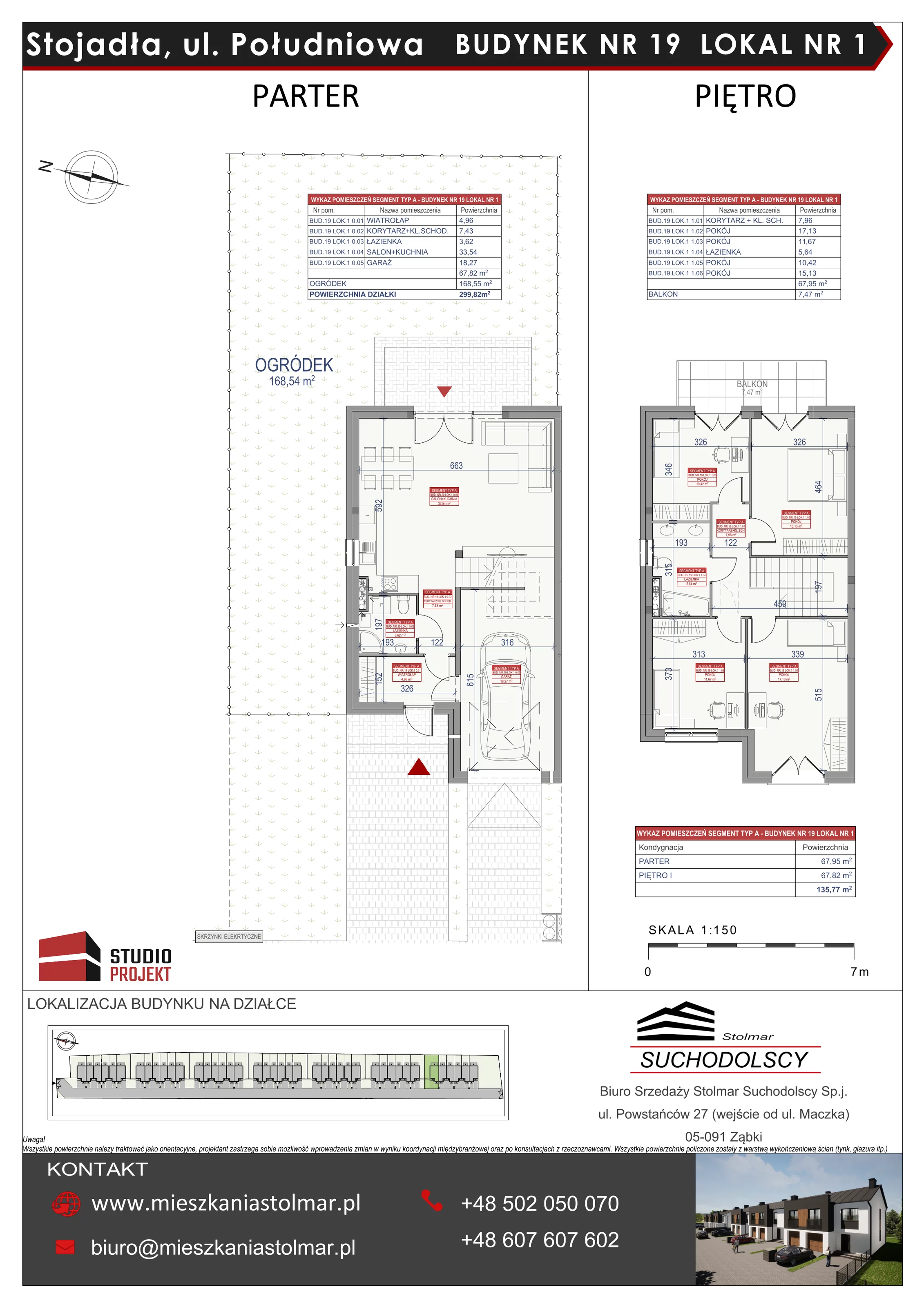 Dom 136,00 m², oferta nr 19/1, Osiedle Południowa etap II, Stojadła, ul. Południowa