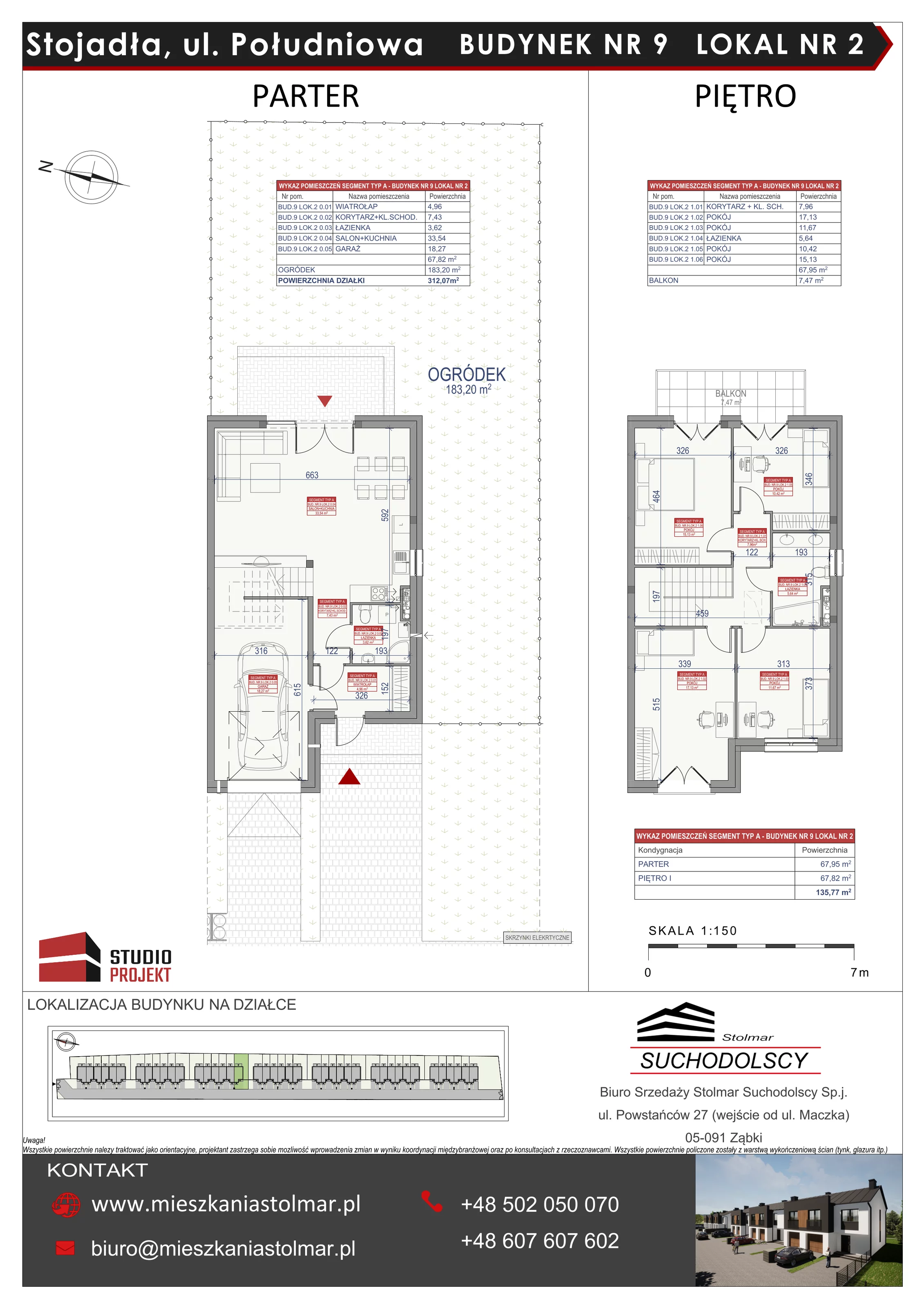 Dom 135,77 m², oferta nr 9/2, Osiedle Południowa, Stojadła, ul. Południowa