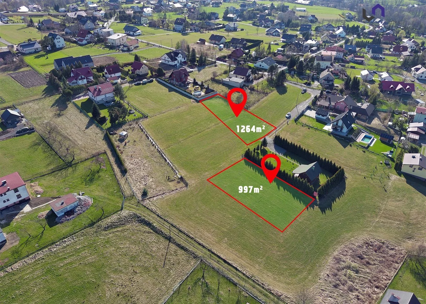 Działka 1 264,00 m², oferta nr , VTS-GS-7075, Brenna