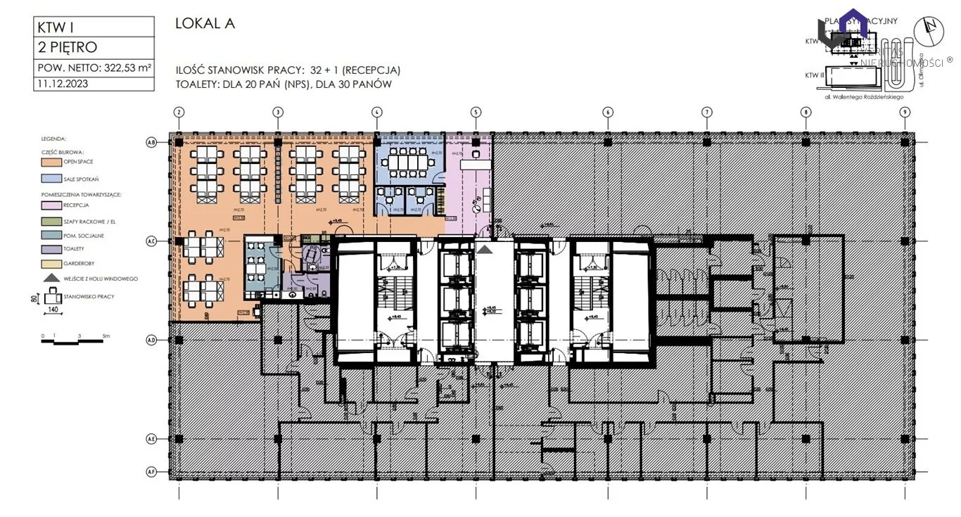 Lokal użytkowy 322,53 m², oferta nr , VTS-LW-6497, Katowice, Śródmieście, Centrum, Roździeńskiego