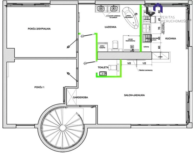 3 pokoje, mieszkanie 106,04 m², piętro 2, oferta nr , VTS-MS-6722, Katowice, Brynów-Osiedle Zgrzebnioka, Brynów