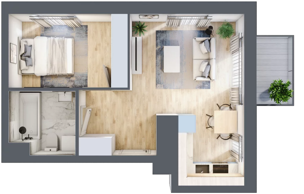 2 pokoje, mieszkanie 38,06 m², piętro 5, oferta nr C1/32, Classic Ursus, Warszawa, Ursus, Szamoty, ul. Dyrekcyjna