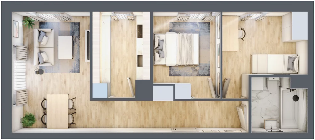 3 pokoje, mieszkanie 54,12 m², parter, oferta nr C1/120, Classic Ursus, Warszawa, Ursus, Szamoty, ul. Dyrekcyjna