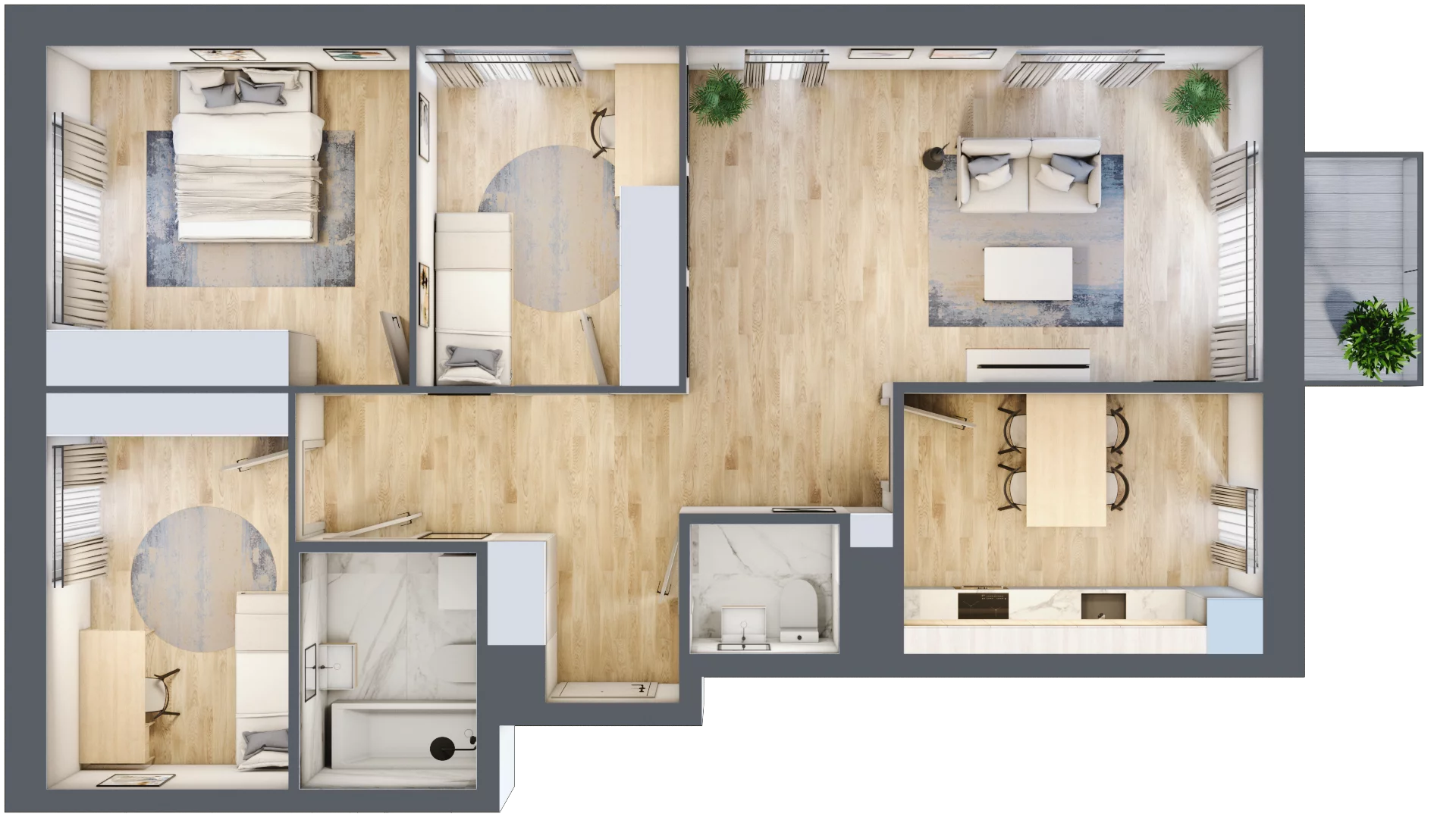 4 pokoje, mieszkanie 81,97 m², piętro 1, oferta nr C1/184, Classic Ursus, Warszawa, Ursus, Szamoty, ul. Dyrekcyjna