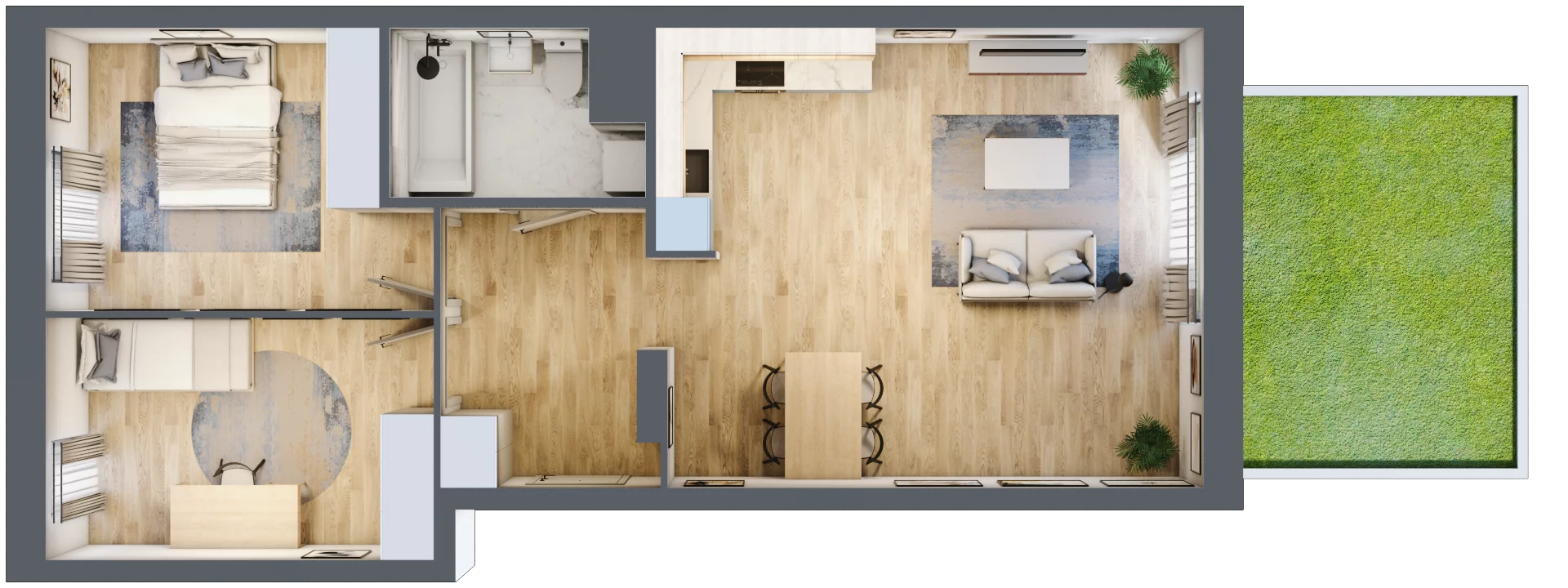 3 pokoje, mieszkanie 65,33 m², parter, oferta nr C1/122, Classic Ursus, Warszawa, Ursus, Szamoty, ul. Dyrekcyjna