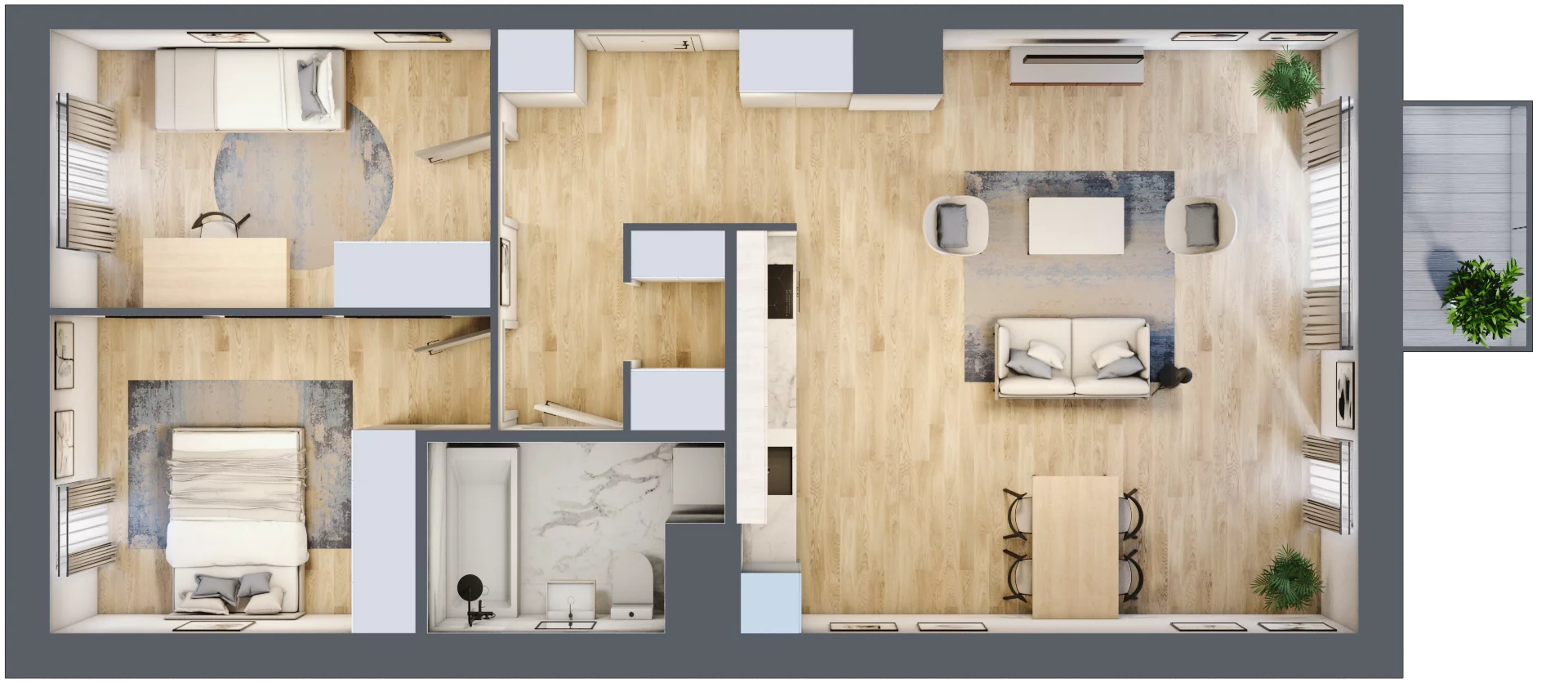 3 pokoje, mieszkanie 71,94 m², piętro 1, oferta nr C1/188, Classic Ursus, Warszawa, Ursus, Szamoty, ul. Dyrekcyjna
