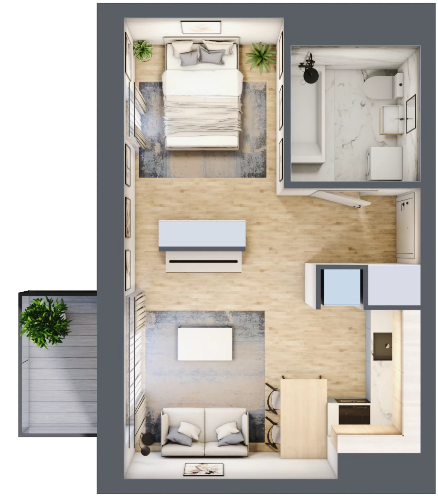 1 pokój, mieszkanie 33,61 m², piętro 6, oferta nr C1/229, Classic Ursus, Warszawa, Ursus, Szamoty, ul. Dyrekcyjna