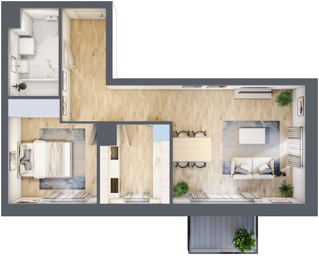 2 pokoje, mieszkanie 49,74 m², piętro 5, oferta nr C2/32, Classic Ursus, Warszawa, Ursus, Szamoty, ul. Dyrekcyjna