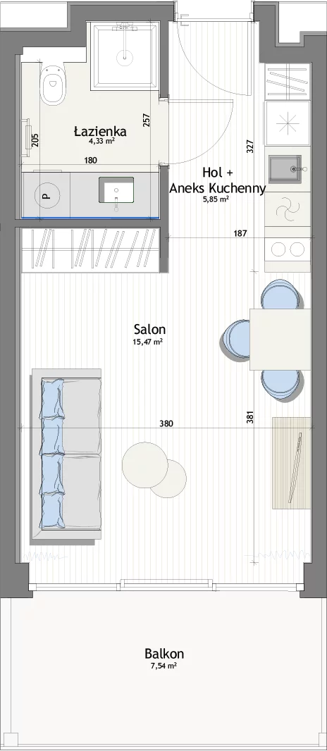 Apartament 26,01 m², piętro 2, oferta nr V25/2, Marina Royale, Darłowo, ul. Bulwar Zachodzącego Słońca 1