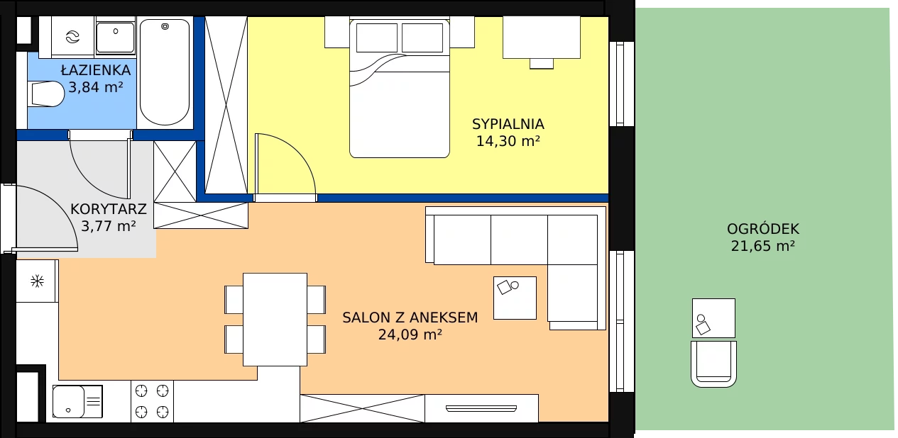 Zalety mieszkania 46.01 m², 29