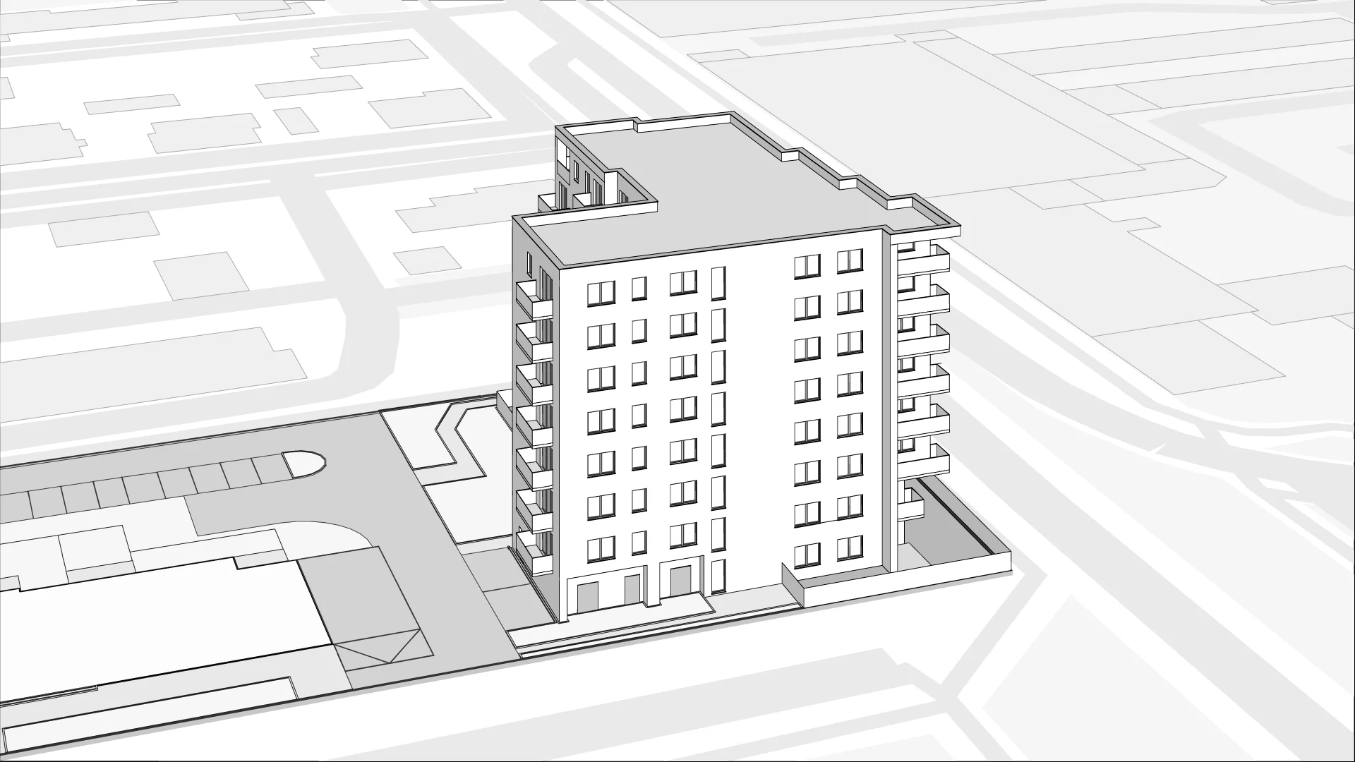 Wirtualna makieta 3D mieszkania 34.65 m², A29