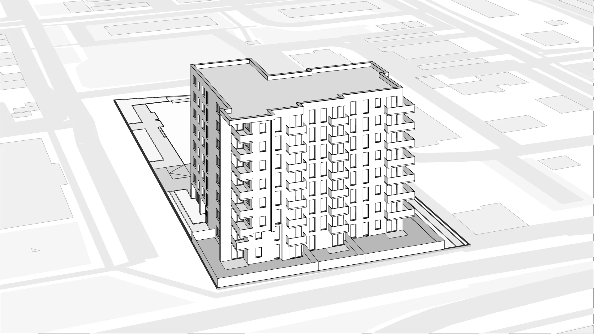 Wirtualna makieta 3D mieszkania 48.05 m², A64