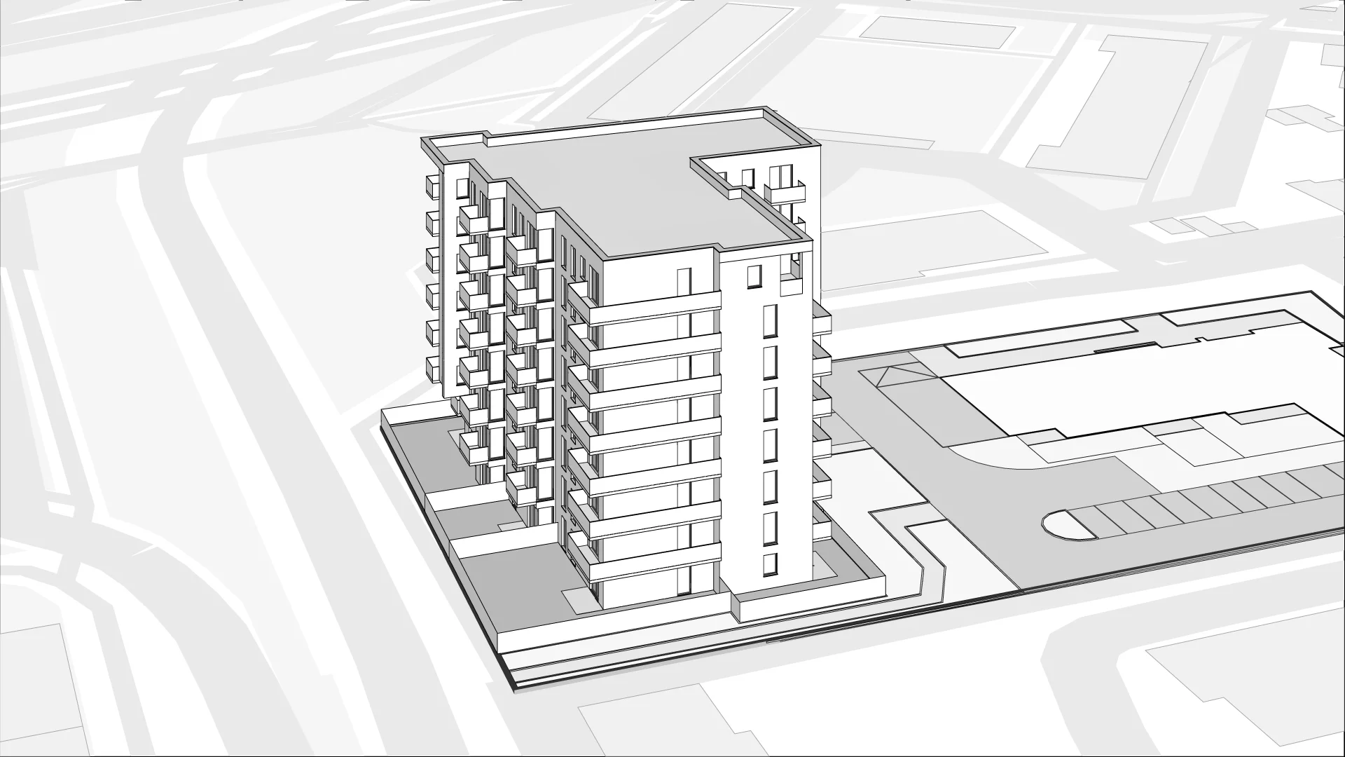 Wirtualna makieta 3D mieszkania 49.13 m², A17