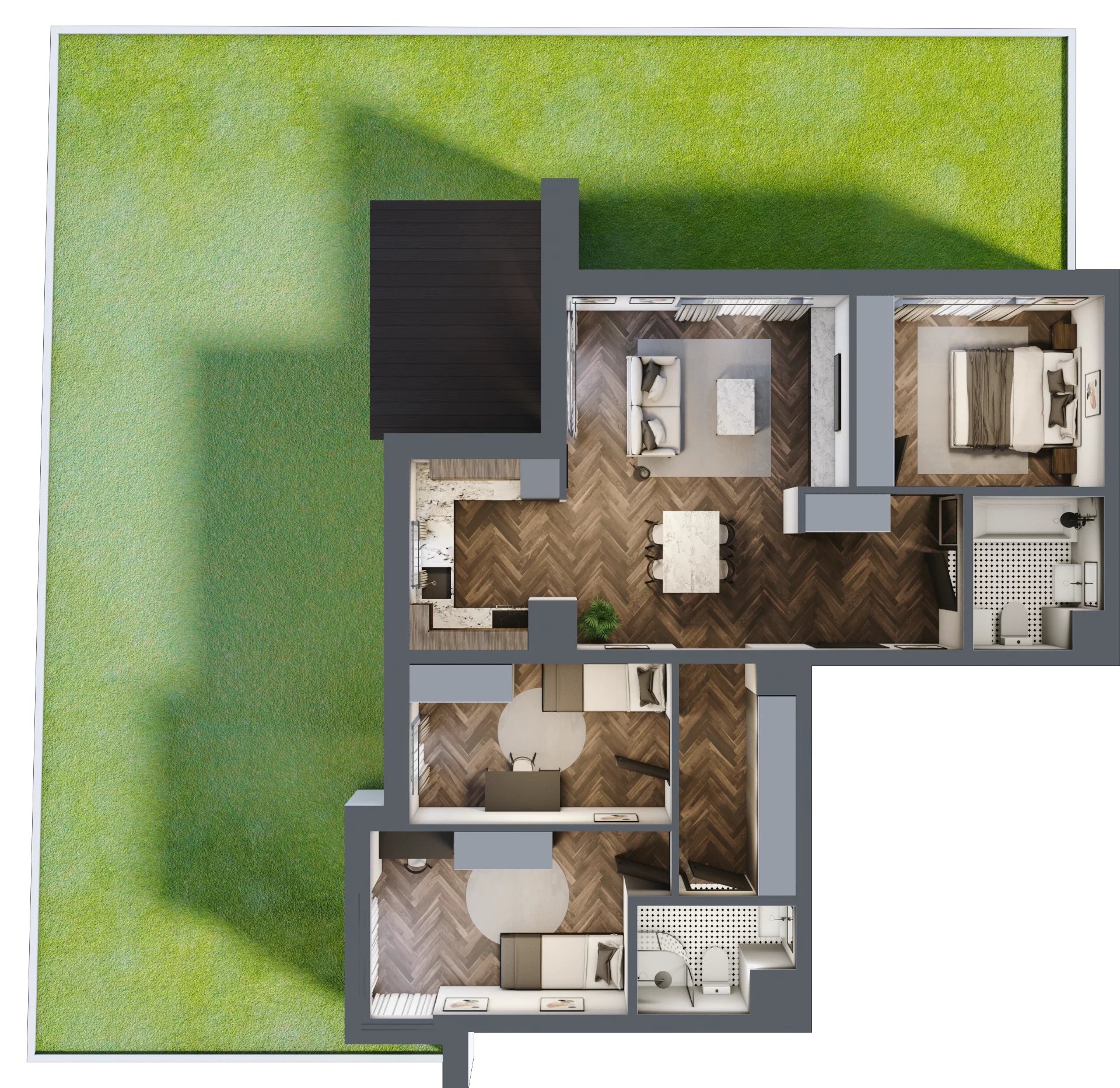 4 pokoje, mieszkanie 81,57 m², parter, oferta nr A1, Karolewska 60, Łódź, Polesie, Karolew, ul. Karolewska 54/60