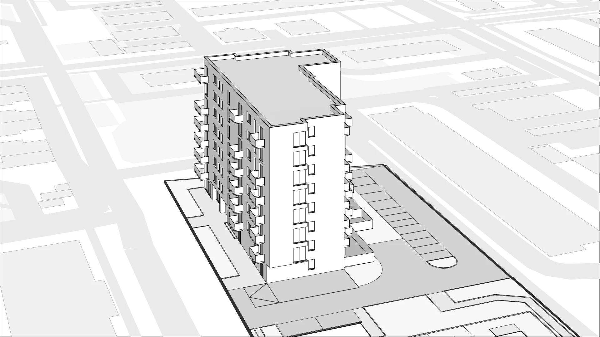 Wirtualna makieta 3D mieszkania 49.72 m², B37