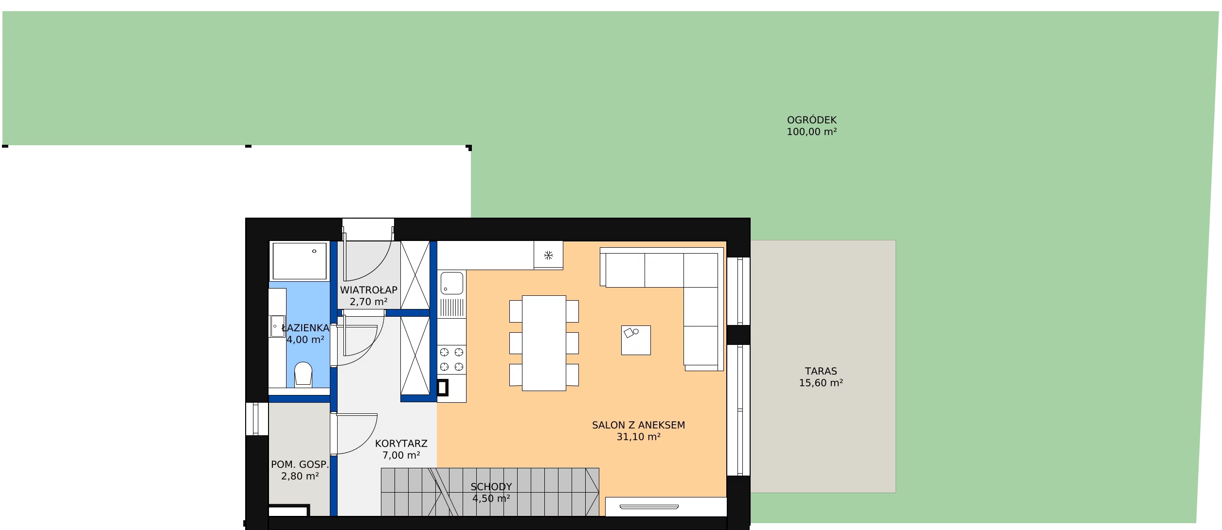 Zalety domu 93.5 m², ApAW9L