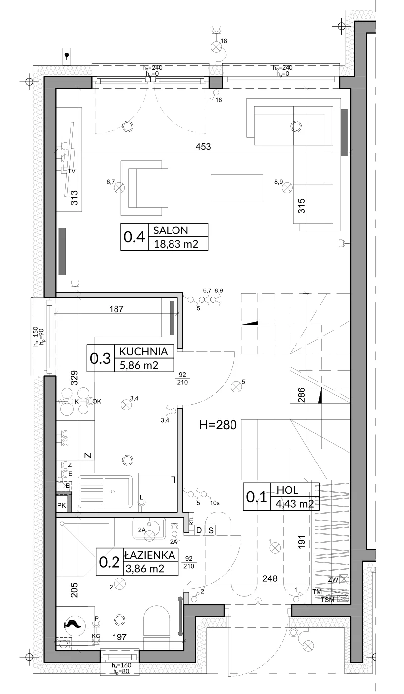 Dom 72,53 m², oferta nr 5, Slow Wilanów, Warszawa, Wilanów, ul. Gratyny