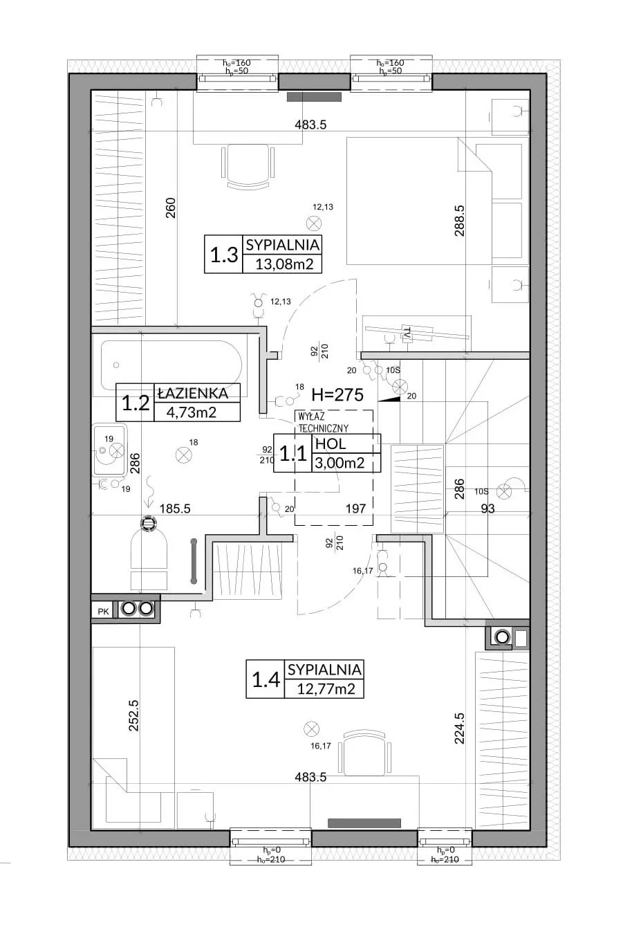 Dom 72,90 m², oferta nr 11A, Nova Magdalenka 6, Słomin, ul. Janczewicka