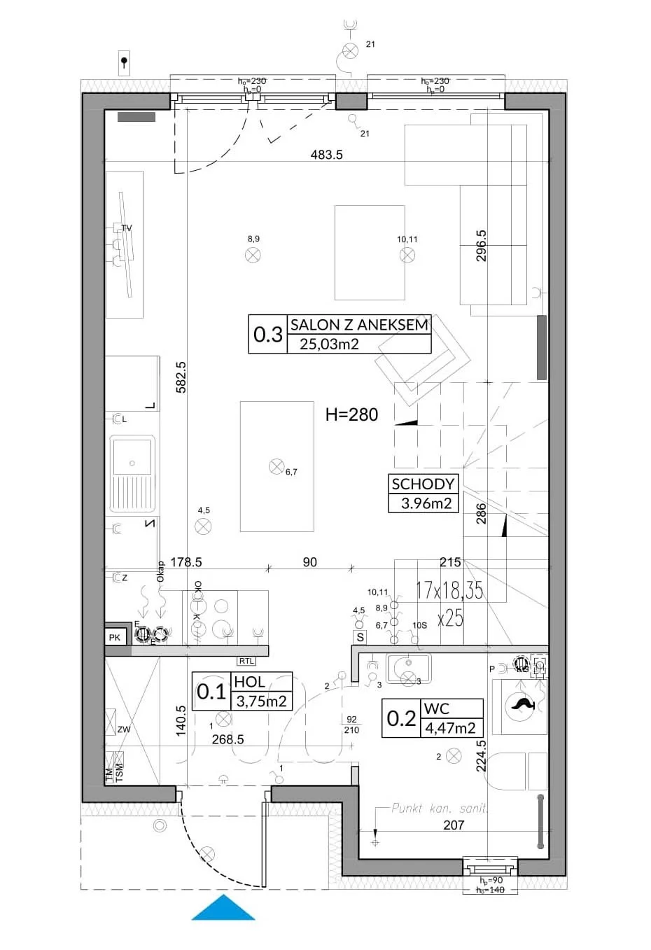 Dom 72,90 m², oferta nr 12A, Nova Magdalenka 6, Słomin, ul. Janczewicka