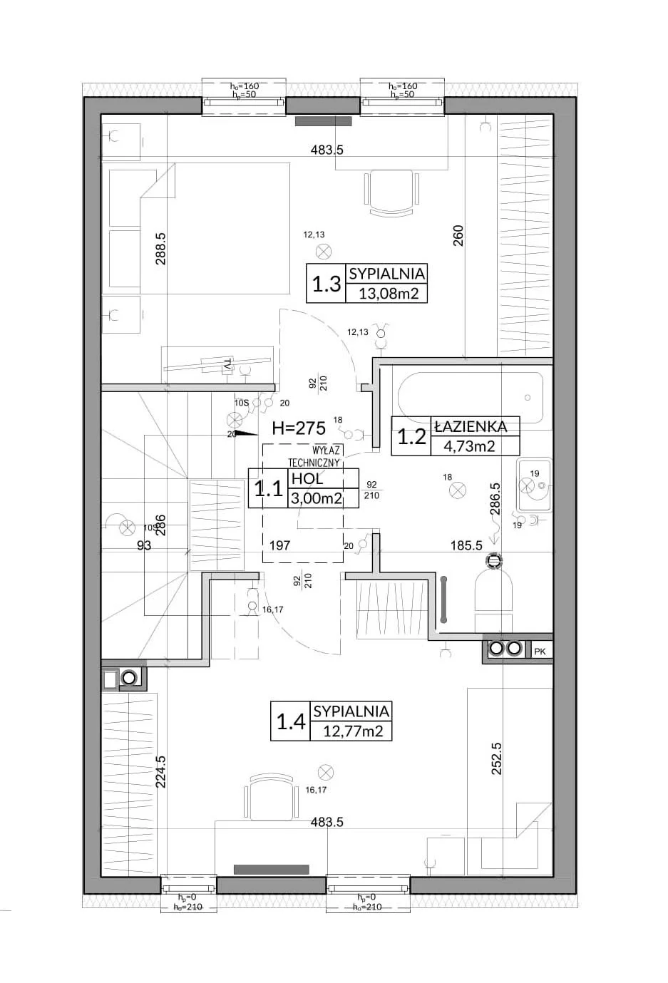 Dom 72,90 m², oferta nr 15B, Nova Magdalenka 6, Słomin, ul. Janczewicka