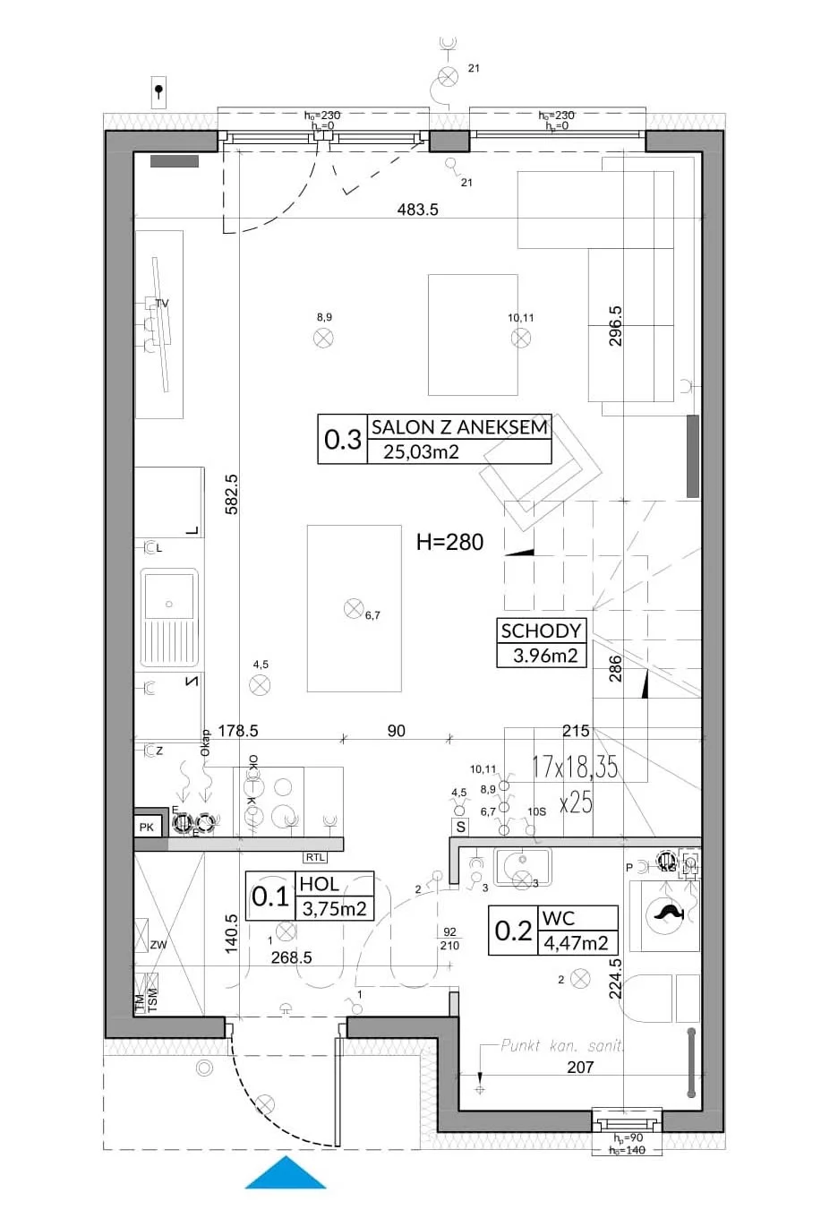 Dom 72,90 m², oferta nr 16A, Nova Magdalenka 6, Słomin, ul. Janczewicka