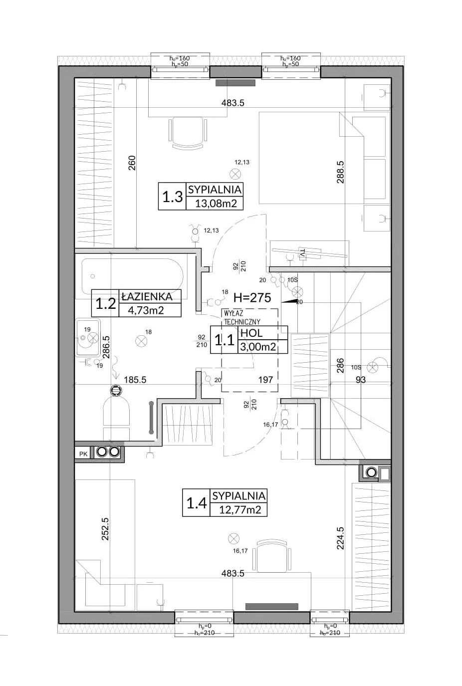 Dom 72,90 m², oferta nr 20A, Nova Magdalenka 6, Słomin, ul. Janczewicka