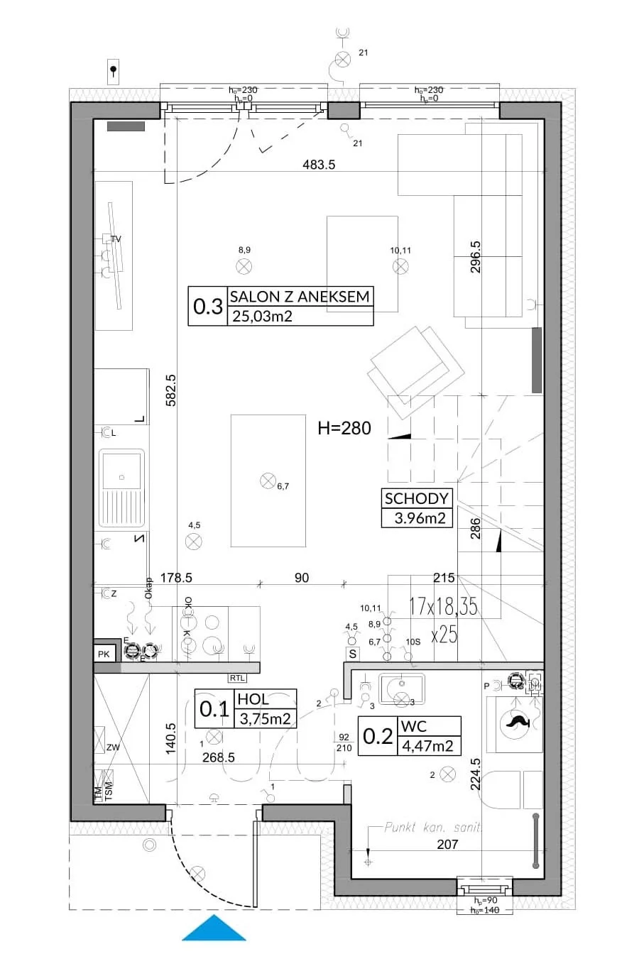 Dom 72,90 m², oferta nr 21A, Nova Magdalenka 6, Słomin, ul. Janczewicka