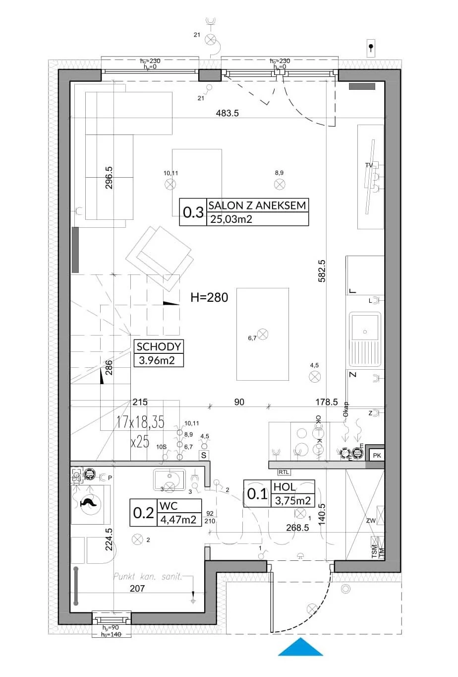 Dom 72,90 m², oferta nr 22B, Nova Magdalenka 6, Słomin, ul. Janczewicka