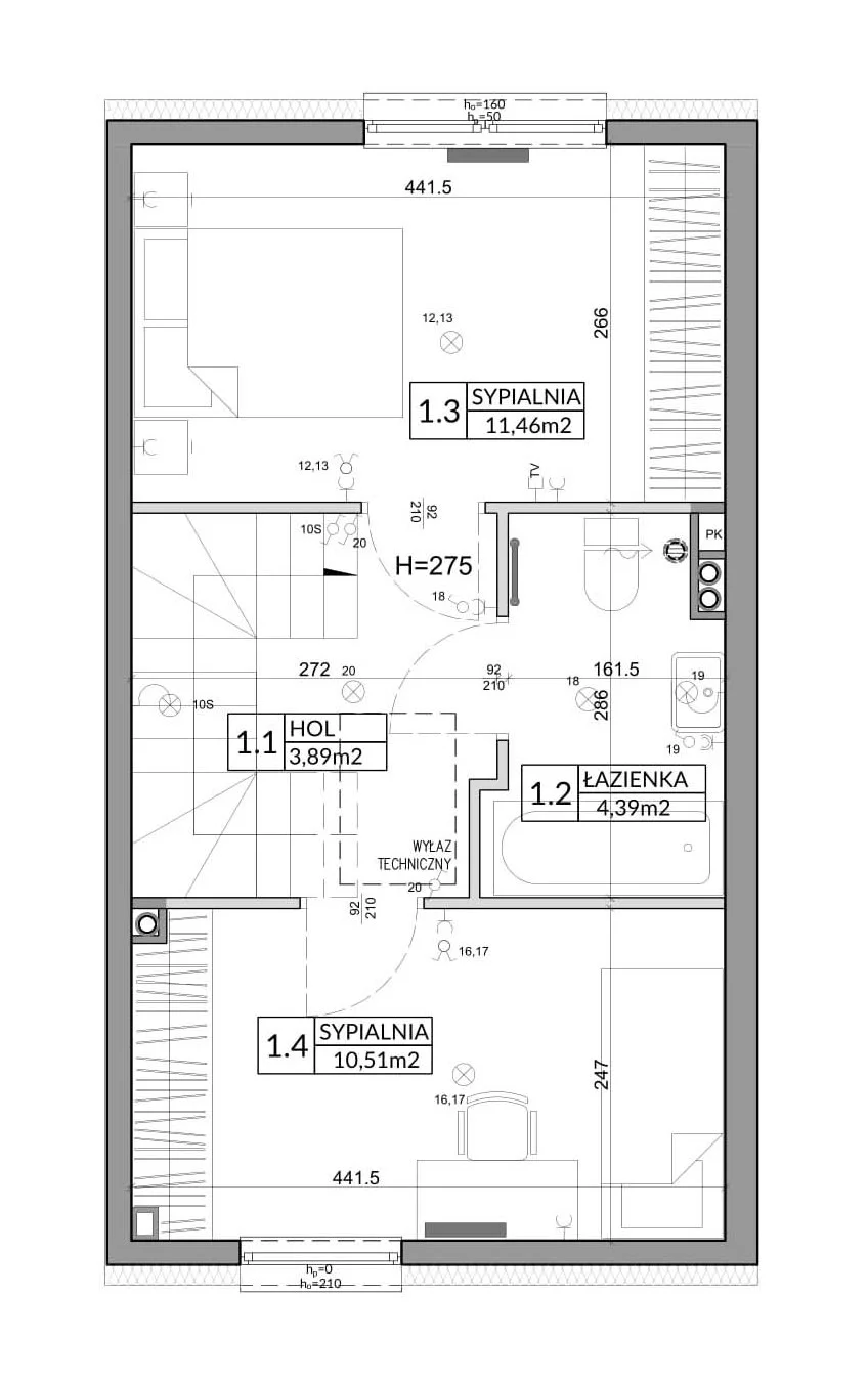 Dom 65,83 m², oferta nr 24B, Nova Magdalenka 6, Słomin, ul. Janczewicka