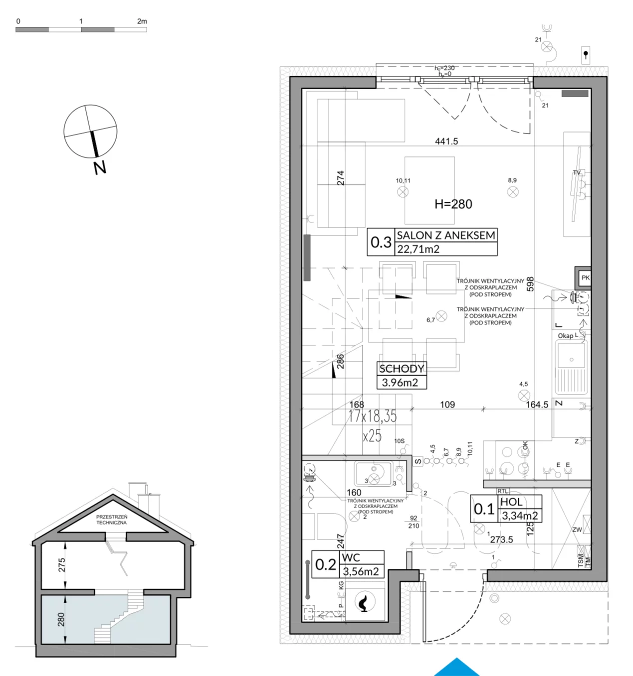 Dom 65,83 m², oferta nr 10B, Nova Magdalenka 7, Słomin, ul. Janczewicka