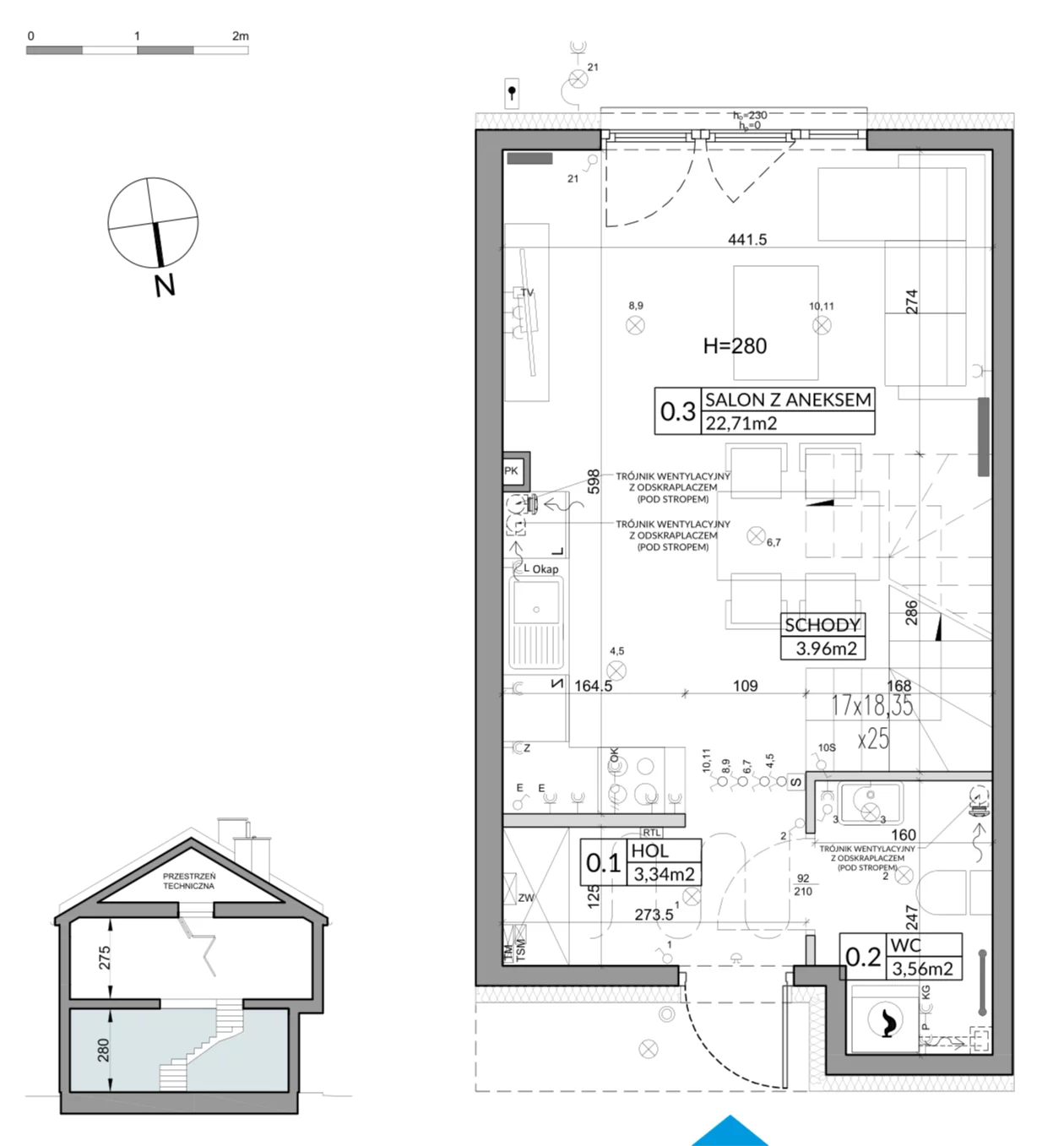 Dom 65,83 m², oferta nr 23A, Nova Magdalenka 7, Słomin, ul. Janczewicka