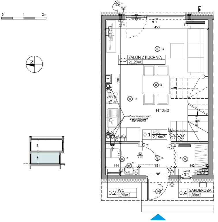 Dom 62,16 m², oferta nr 18, Boska Ksawerowska 2, Łódź, Górna, ul. Mały Skręt