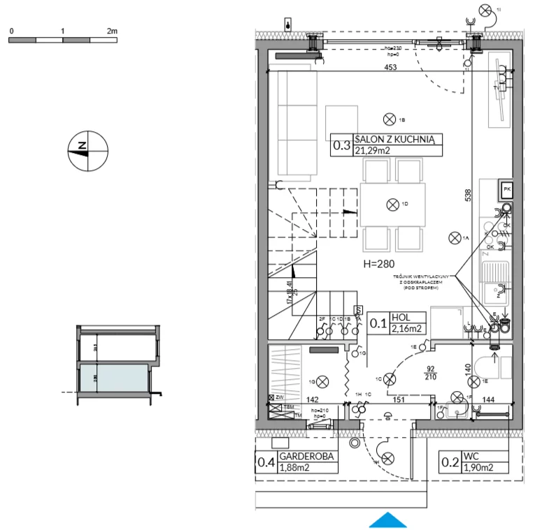 Dom 62,16 m², oferta nr 19, Boska Ksawerowska 2, Łódź, Górna, ul. Mały Skręt